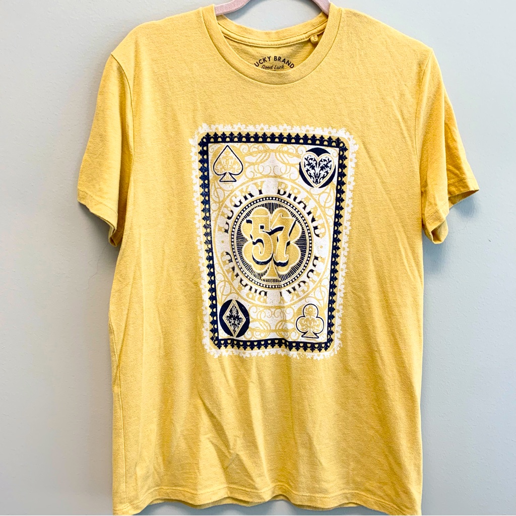 Lucky Brand Mustard 57 TShirt Medium